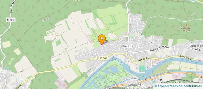 localisation de l'entreprise BONNET L.N.  BAVANS