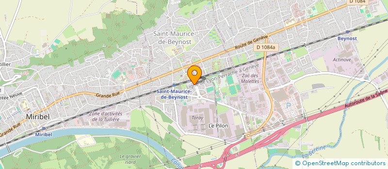 localisation de l'entreprise BONNET LECOANET  SAINT-MAURICE-DE-BEYNOST