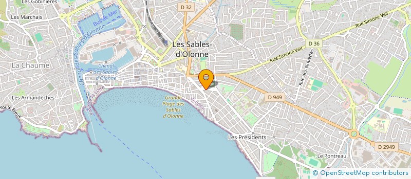 localisation de l'entreprise BONNET MAG PRESSE à LES SABLES D'OLONNE