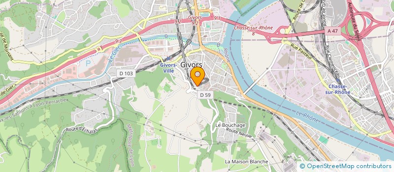 localisation de l'entreprise BONNET NETTOYAGE  GIVORS