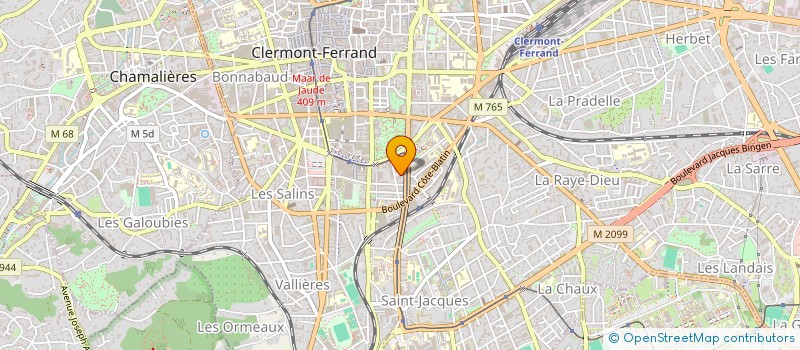 localisation de l'entreprise BONNET SA  CLERMONT-FERRAND