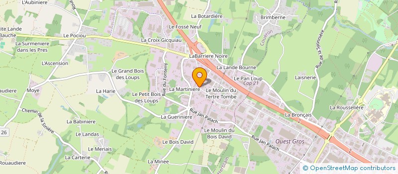 localisation de l'entreprise BONNET SOUDEIX à COUERON
