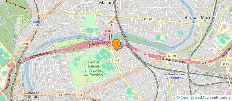 localisation de l'entreprise BONNET SPORT ET ASSOCIES à CHAMPIGNY-SUR-MARNE