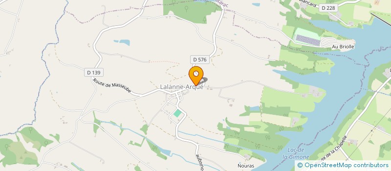 localisation de l'entreprise BONNET SUN  LALANNE-ARQUE