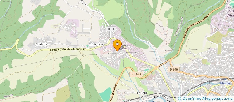 localisation de l'entreprise BONNET-TEISSIER ET ASSOCIES  MENDE