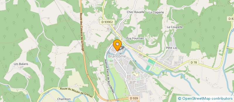 localisation de l'entreprise BONNETEAU à BRANTOME EN PERIGORD