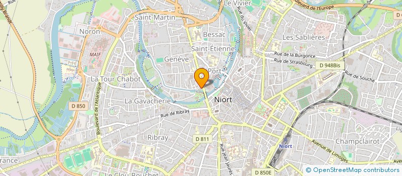 localisation de l'entreprise BONNETERIE BOINOT à NIORT