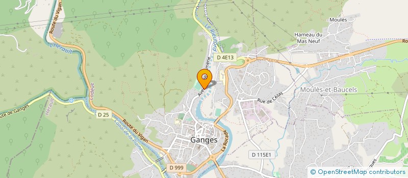 localisation de l'entreprise BONNETERIE DU RIEUTORD à GANGES