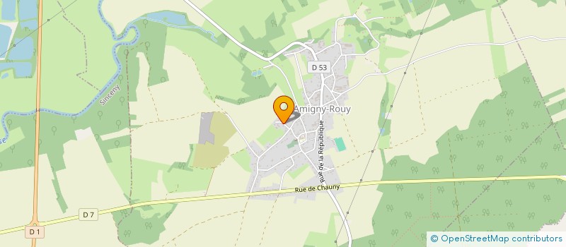 localisation de l'entreprise BONNETERIE DU RIEZ à AMIGNY-ROUY