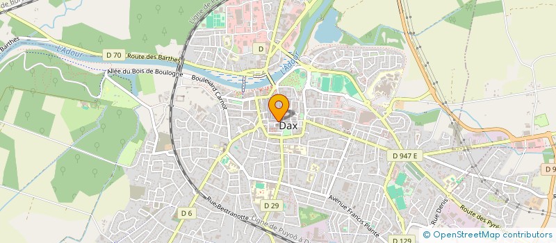 localisation de l'entreprise BONNETERIE ELOI  DAX