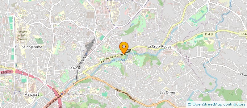 localisation de l'entreprise BONNETERIE YVES M.  MARSEILLE