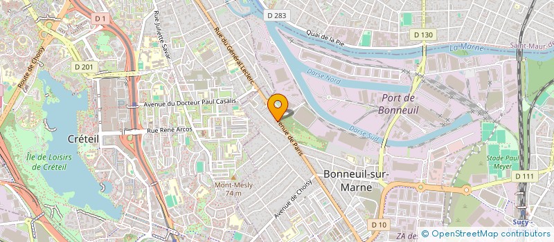 localisation de l'entreprise BONNEUIL ELECTRIC à BONNEUIL-SUR-MARNE