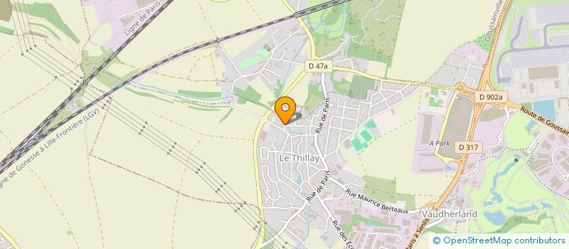 localisation de l'entreprise BONNEUIL EN FRANCE à LE THILLAY