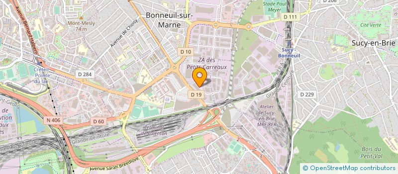 localisation de l'entreprise BONNEUIL SPORT  BONNEUIL-SUR-MARNE