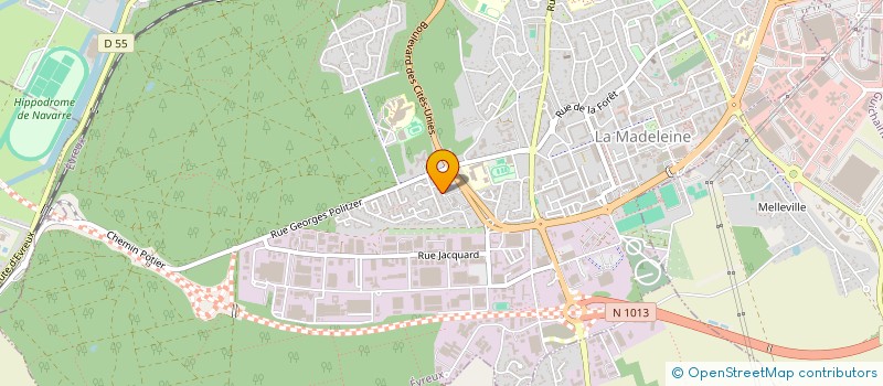 localisation de l'entreprise BONNEVALLE DUCELLIER SARL à EVREUX