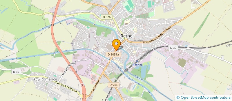localisation de l'entreprise BONNEVIE-BURGER-BETMALE-FOURNIER-LE ROUX-POINTEL-FREZARD-GAVEL-LASNIER-QUEVAL à RETHEL