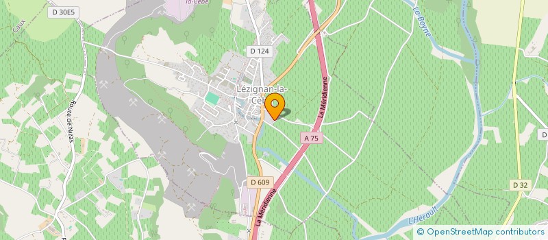 localisation de l'entreprise BONNEVILLE  LEZIGNAN-LA-CEBE