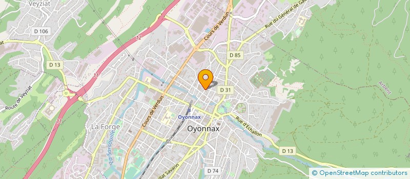 localisation de l'entreprise BONNEVILLE à OYONNAX