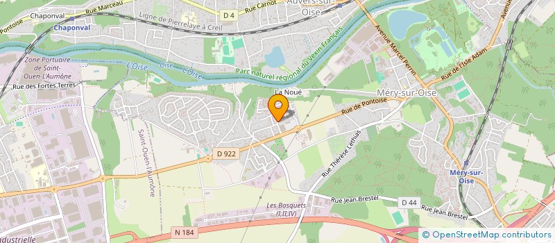 localisation de l'entreprise BONNEVILLE COIFFURE  MERY-SUR-OISE