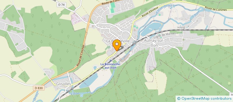 localisation de l'entreprise BONNEVILLE SUR ITON  LA BONNEVILLE-SUR-ITON