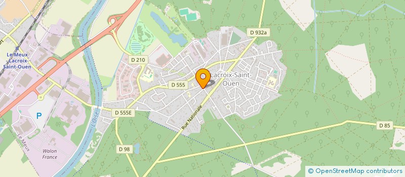 localisation de l'entreprise BONNEVUE  LACROIX-SAINT-OUEN