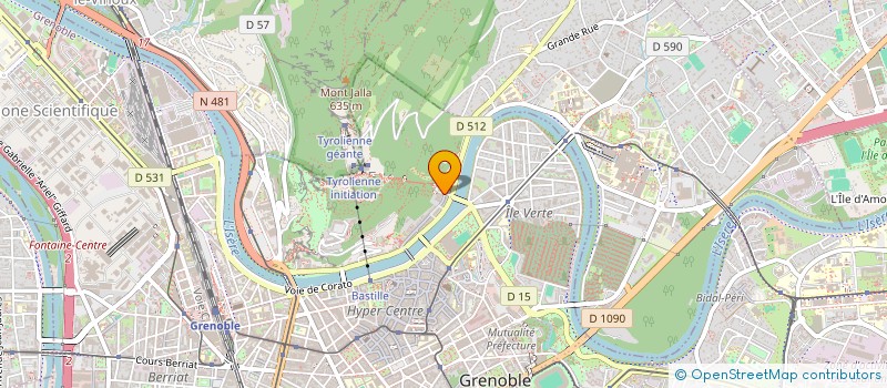 localisation de l'entreprise BONNIAUD CHAPUIS FROMENT LAURE à GRENOBLE