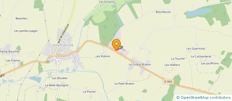 localisation de l'entreprise BONNICHON à CHARNY OREE DE PUISAYE