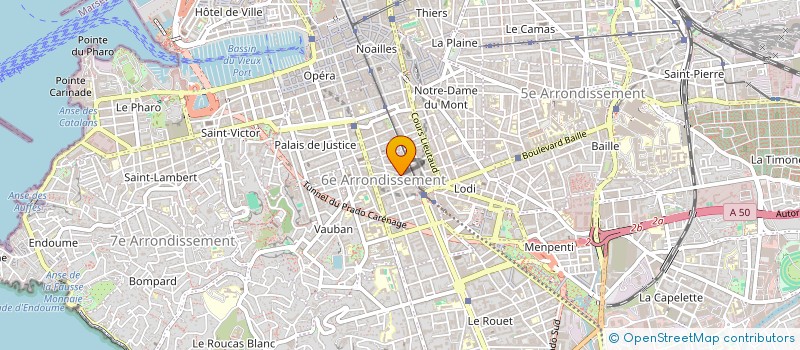 localisation de l'entreprise BONNIER/CORMIS à MARSEILLE
