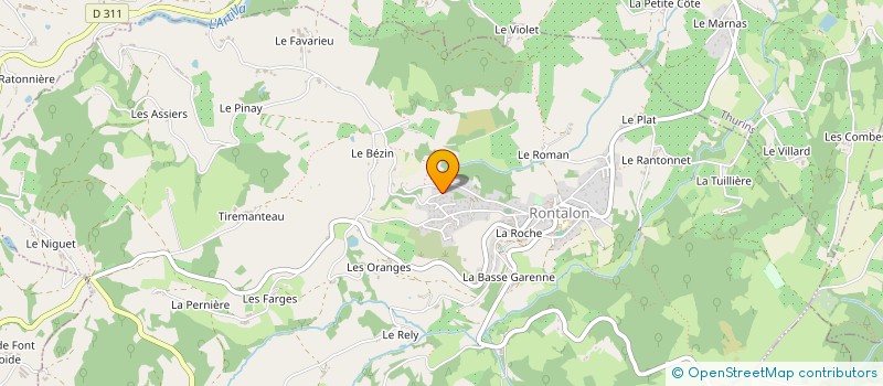 localisation de l'entreprise BONNIER ET FILS  BRINDAS