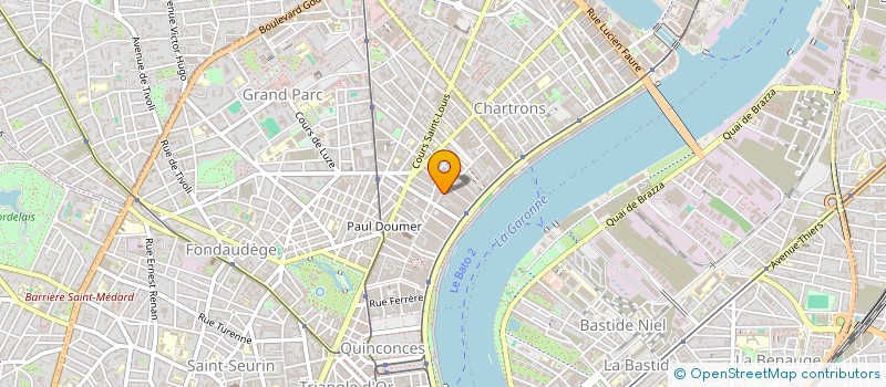 localisation de l'entreprise BONNIER MAZETTE  BORDEAUX