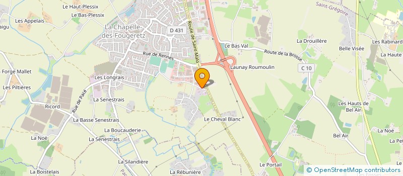 localisation de l'entreprise BONNIN à LA CHAPELLE-DES-FOUGERETZ