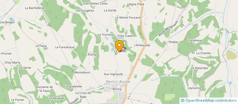 localisation de l'entreprise BONNIN&CO  BERTRIC-BUREE