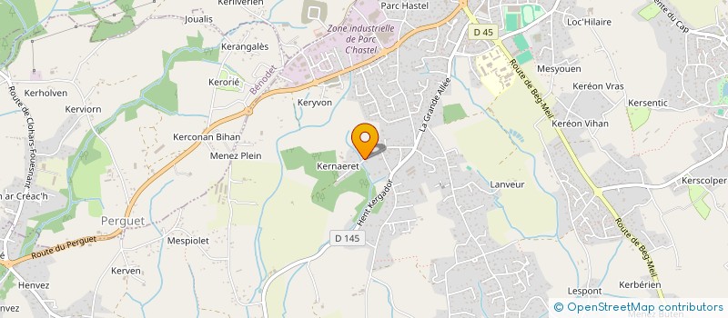 localisation de l'entreprise BONNIN-LEAL SAS à FOUESNANT