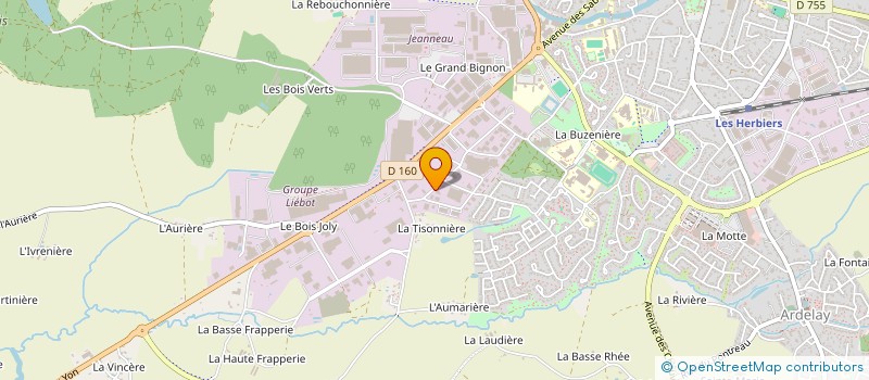 localisation de l'entreprise BONNIN PAYSAGISTE à LES HERBIERS