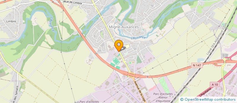 localisation de l'entreprise BONNIN SAS  MIGNE-AUXANCES