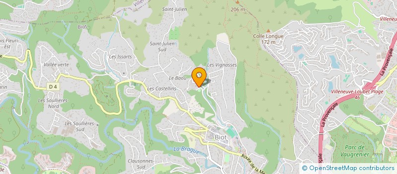 localisation de l'entreprise BONNIN SERVICES AUTOMATISMES à BIOT