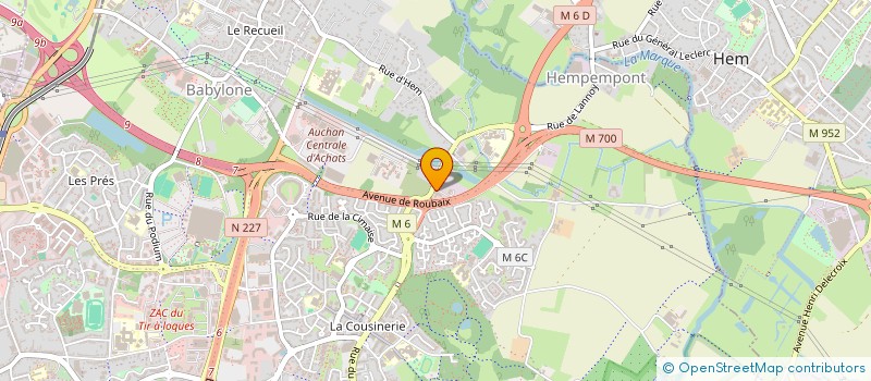 localisation de l'entreprise BONNINVEST à VILLENEUVE-D'ASCQ