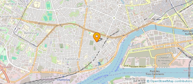 localisation de l'entreprise BONNINVEST ENERGIE RENOUVELABLE  NANTES