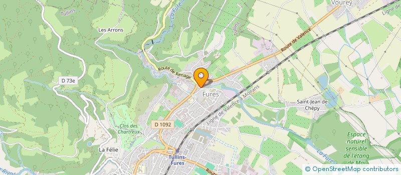 localisation de l'entreprise BONNIOT LEMARCHAND  TULLINS