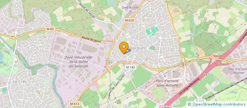 localisation de l'entreprise BONNISSENT FRERES SNC à VENDARGUES