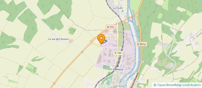 localisation de l'entreprise BONNOT SERVICES A DOMICILE à CLAMECY