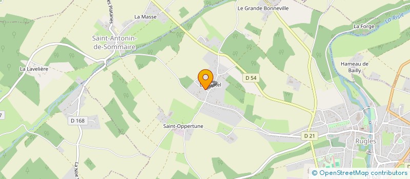 localisation de l'entreprise BONNR'ELEC à RUGLES