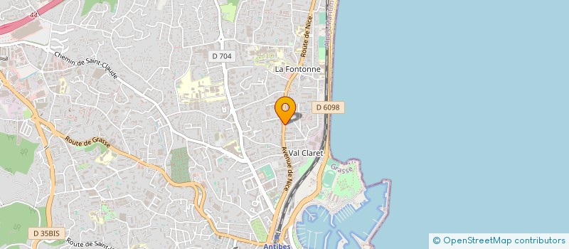 localisation de l'entreprise BONO à ANTIBES