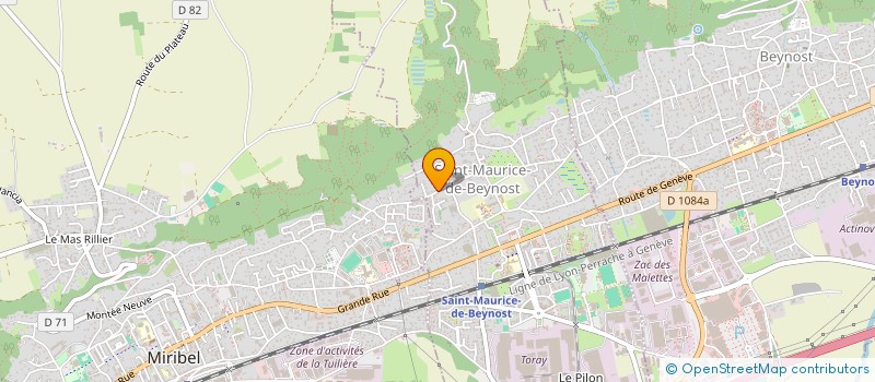 localisation de l'entreprise BONOD'S ELEC à SAINT-MAURICE-DE-BEYNOST