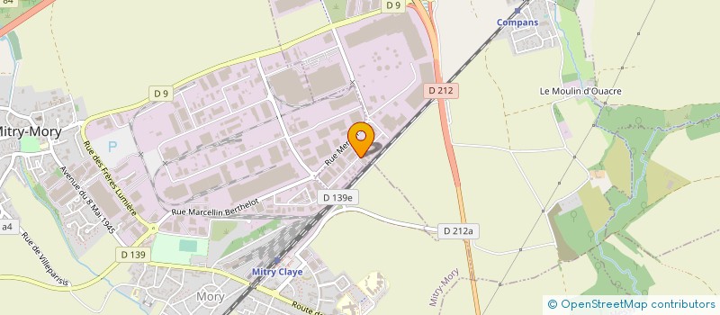 localisation de l'entreprise BONOHM PRECISION à MITRY-MORY