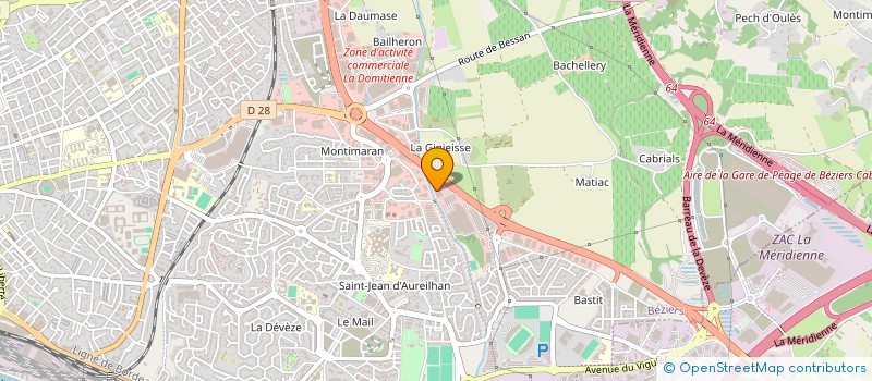 localisation de l'entreprise BONOP à BEZIERS