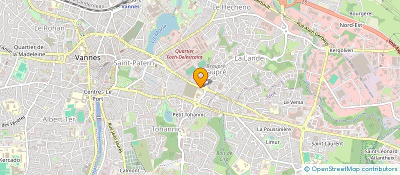 localisation de l'entreprise BONOR à VANNES