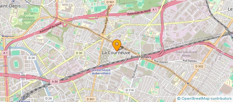 localisation de l'entreprise BONPACHER à LA COURNEUVE
