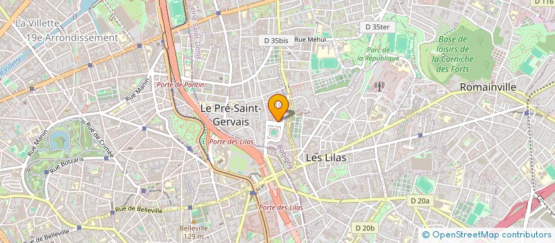 localisation de l'entreprise BONPAIN à LE PRE-SAINT-GERVAIS
