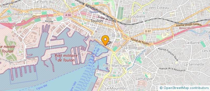 localisation de l'entreprise BONPAS  TOULON